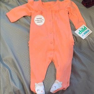 Baby girl Newborn onesie pajama set